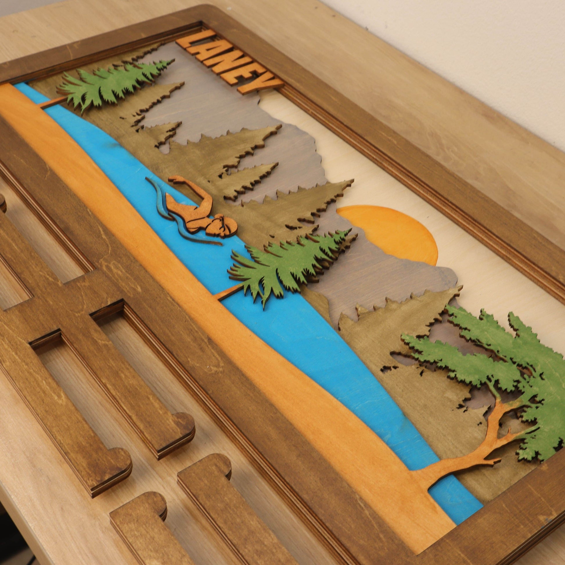 Personalized Swimming Medal Holder – Custom Medal Display Rack for Swimmers – Champion Hanger Gifts - Champion Hanger