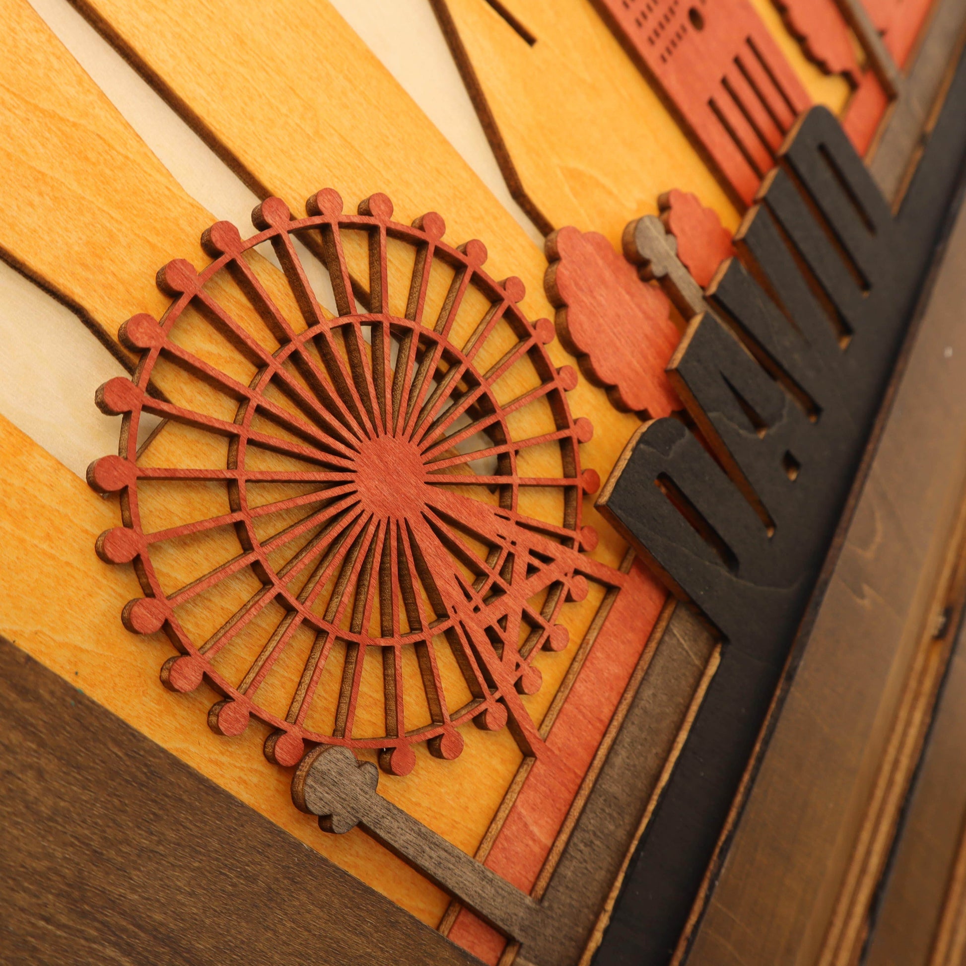 Custom Wooden Medal Hanger – Chicago Running Wall Display Rack for Running, Swimming, and Sports Awards - Champion Hanger