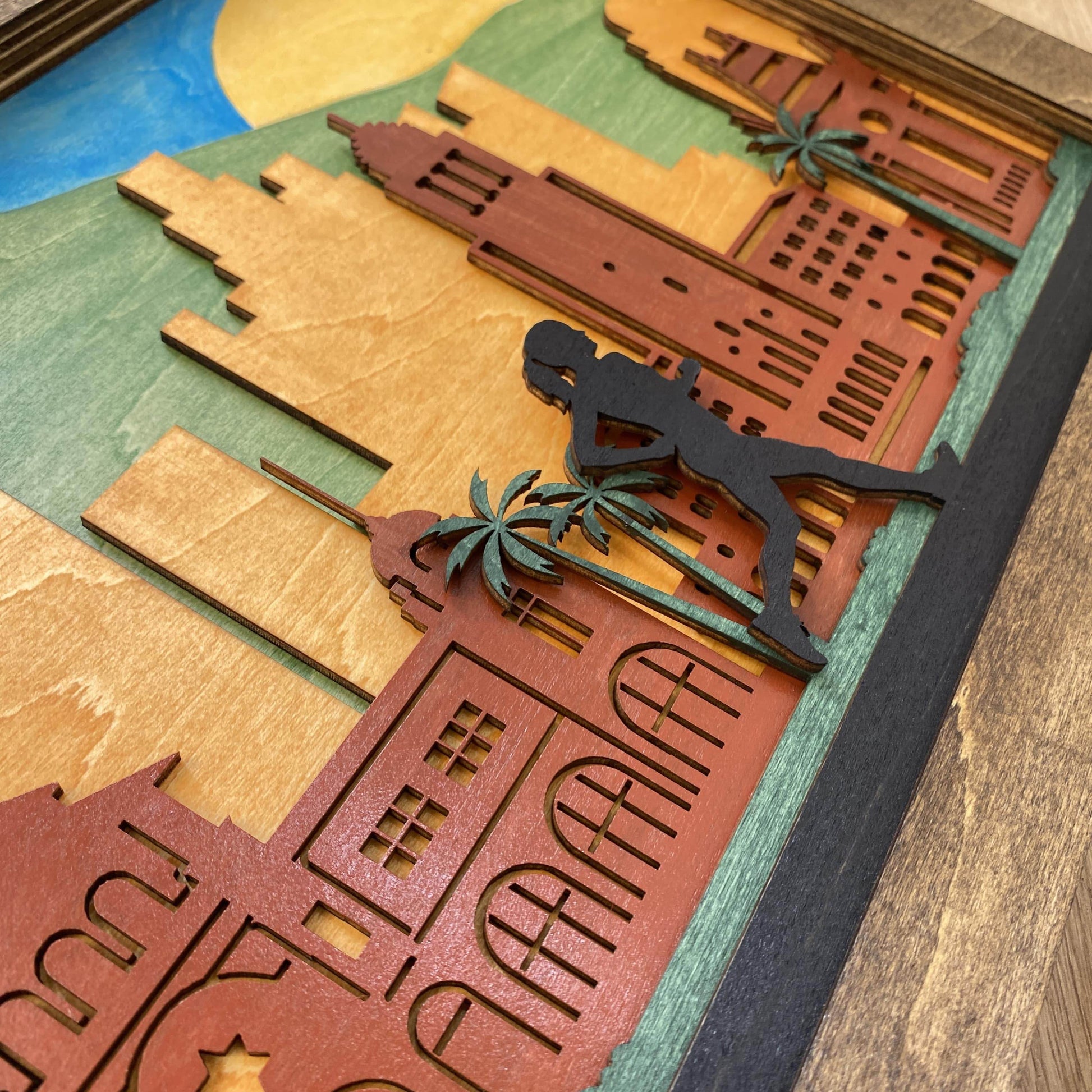 Personalized Los Angeles Skyline Wooden Medal Hanger – ChampionHanger running gifts - Champion Hanger