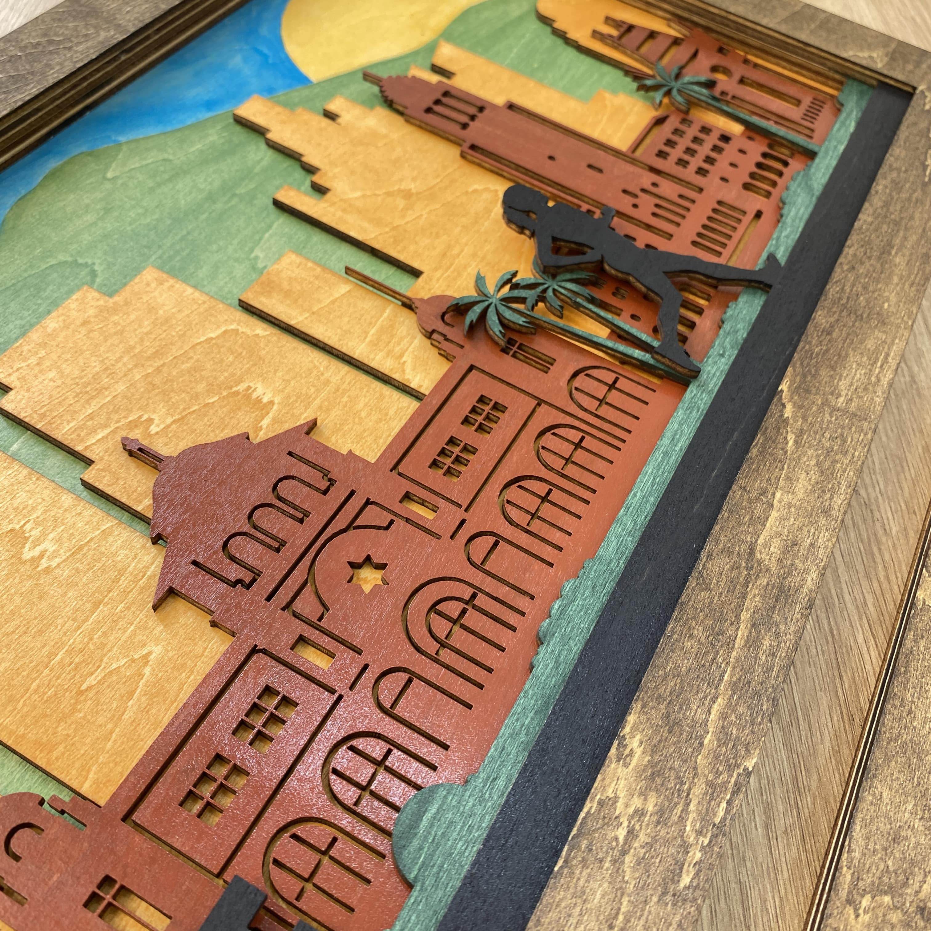 Personalized Los Angeles Skyline Wooden Medal Hanger – ChampionHanger running gifts - Champion Hanger