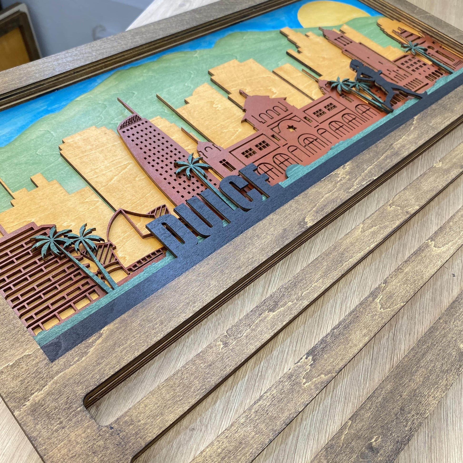 Personalized Los Angeles Skyline Wooden Medal Hanger – ChampionHanger running gifts - Champion Hanger