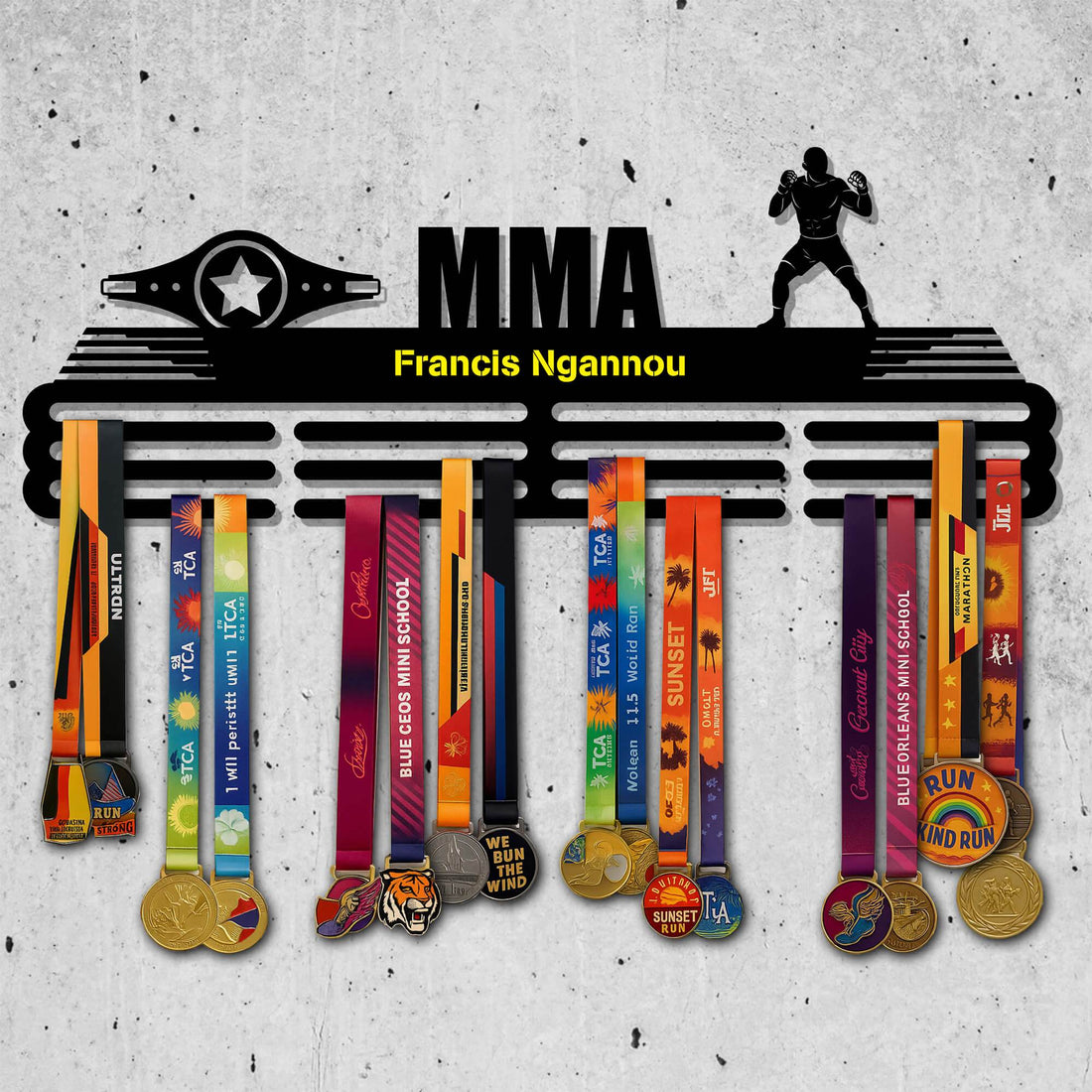 Metal MMA Medal Holder – Metal Hanger for MMA Awards – Stainless Steel Display Rack - Champion Hanger