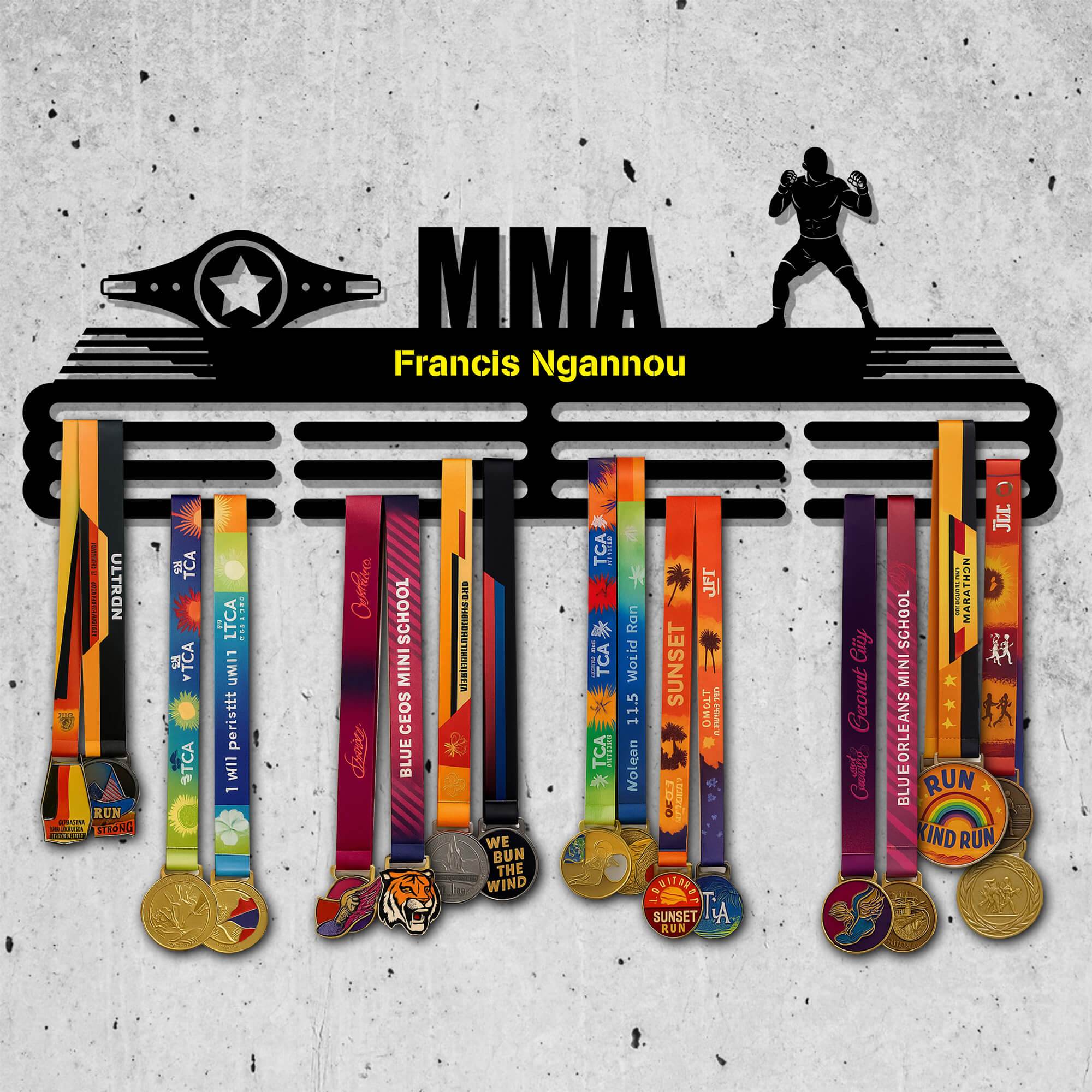 Metal MMA Medal Holder – Metal Hanger for MMA Awards – Stainless Steel Display Rack - Champion Hanger