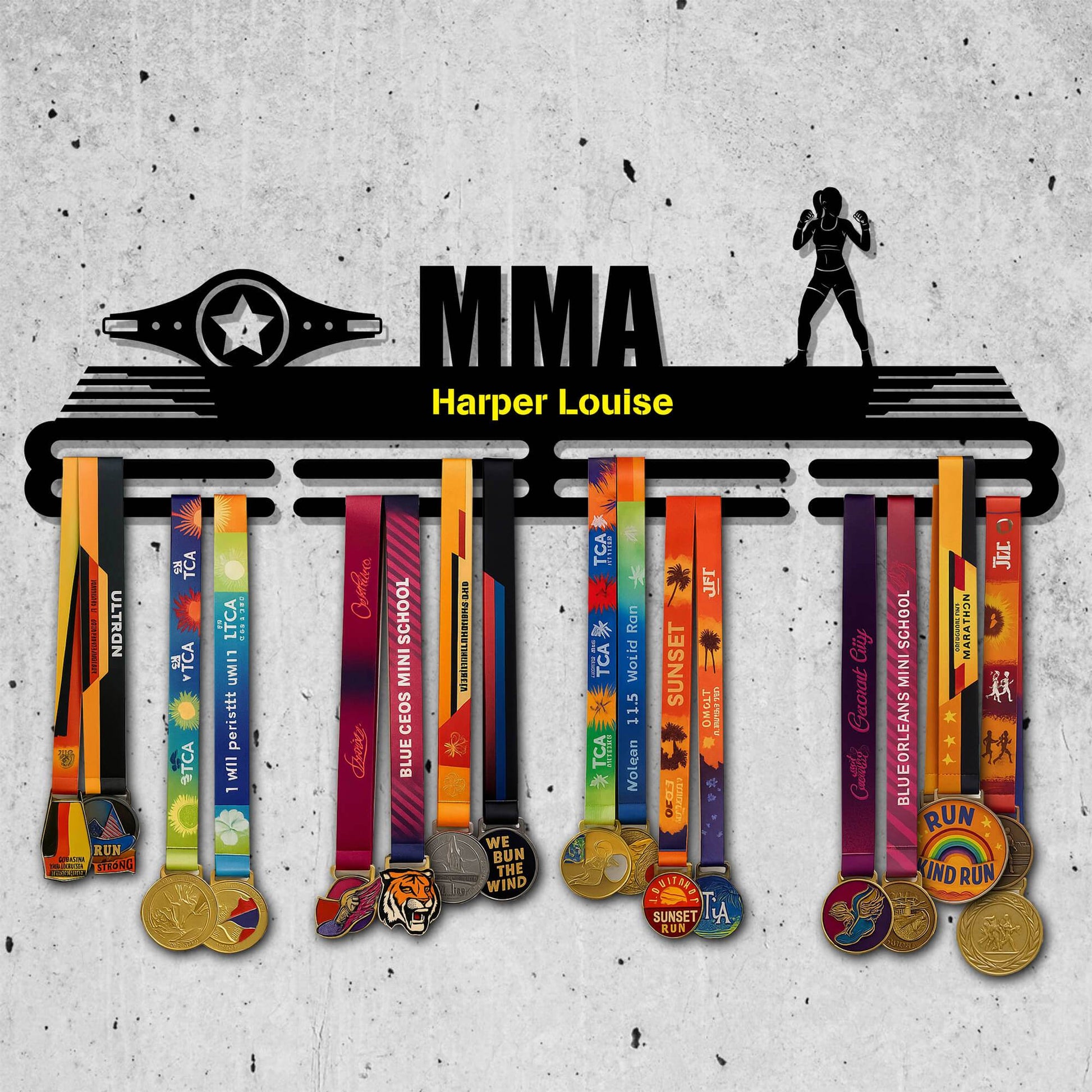 Metal MMA Medal Holder – Metal Hanger for MMA Awards – Stainless Steel Display Rack - Champion Hanger