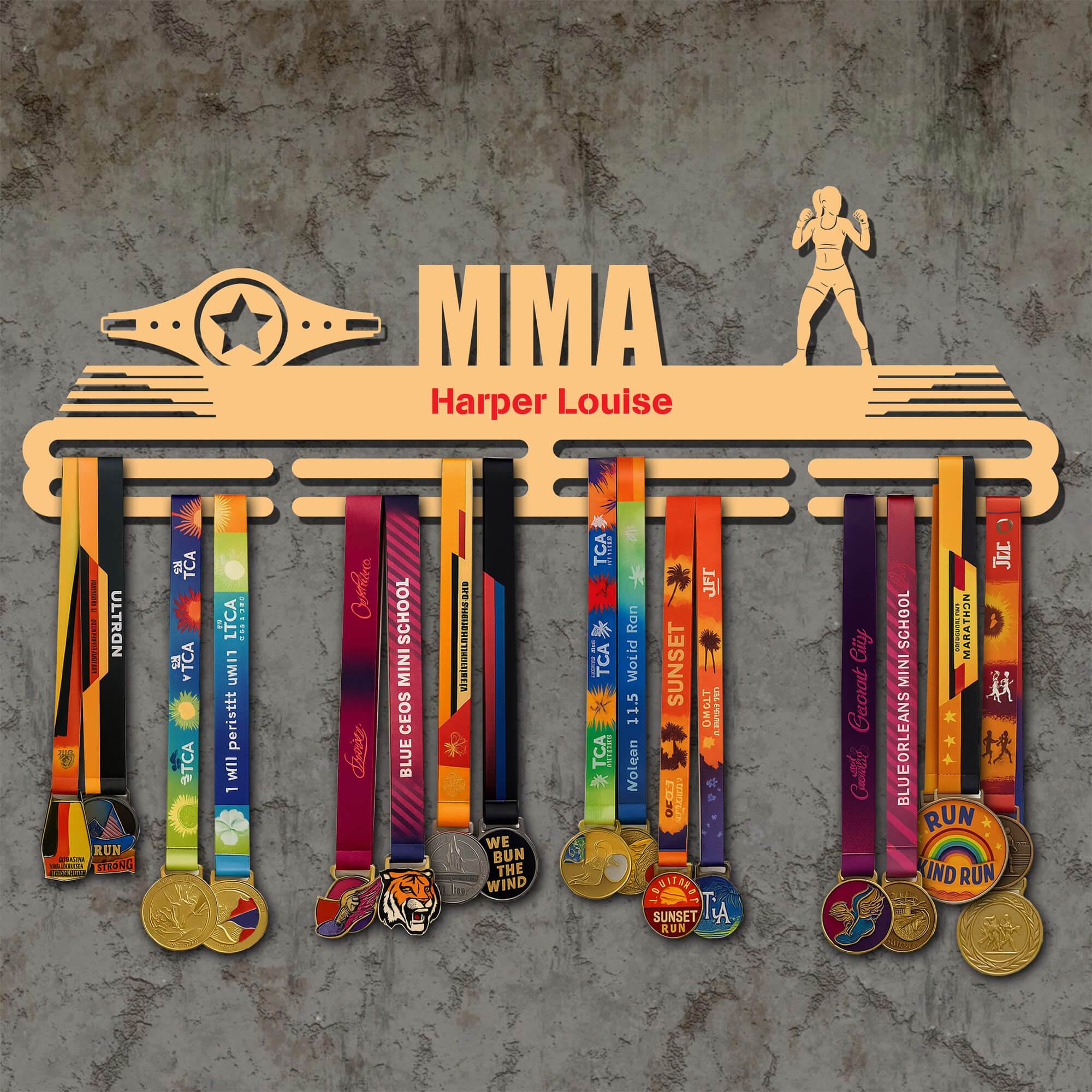 Metal MMA Medal Holder – Metal Hanger for MMA Awards – Stainless Steel Display Rack - Champion Hanger