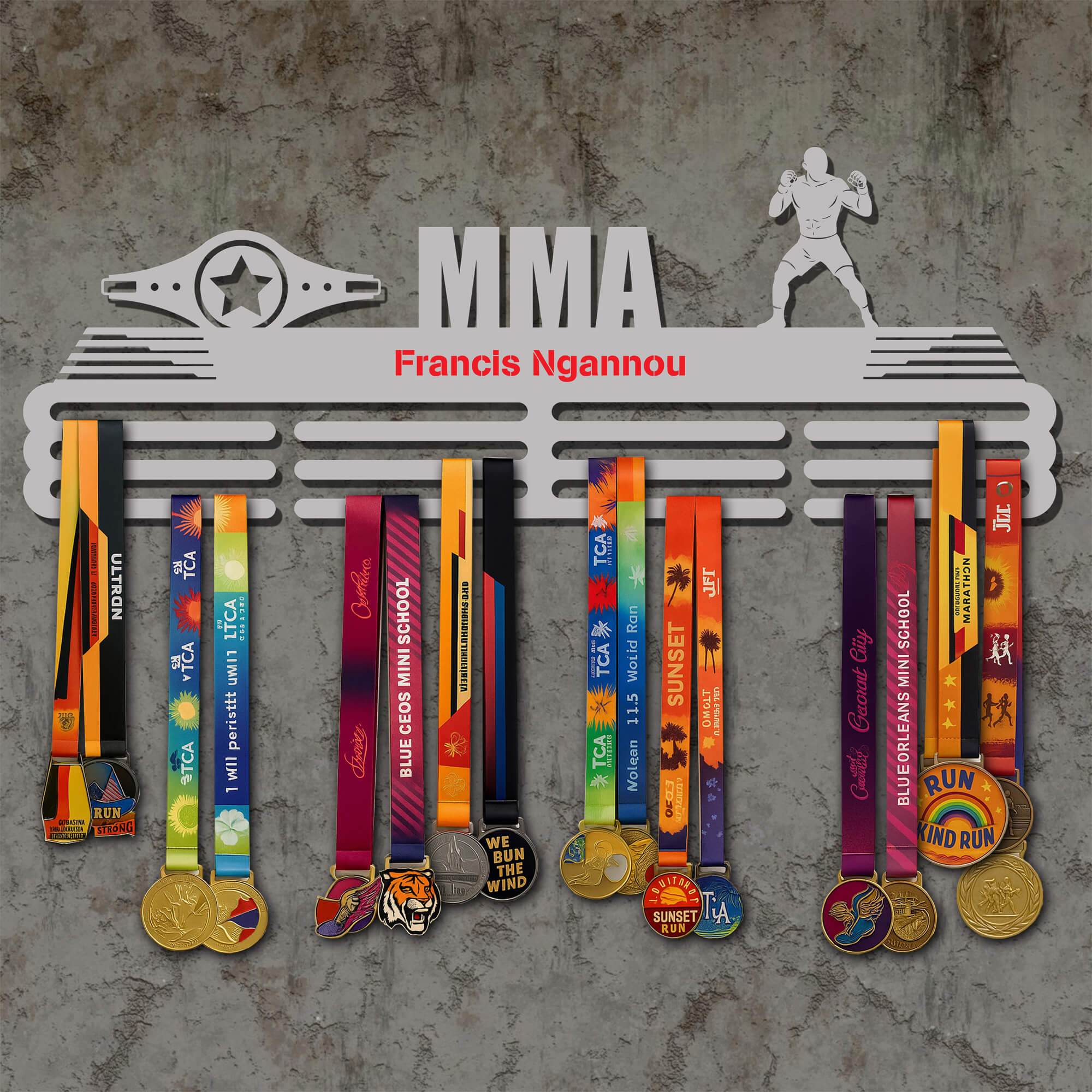 Metal MMA Medal Holder – Metal Hanger for MMA Awards – Stainless Steel Display Rack - Champion Hanger