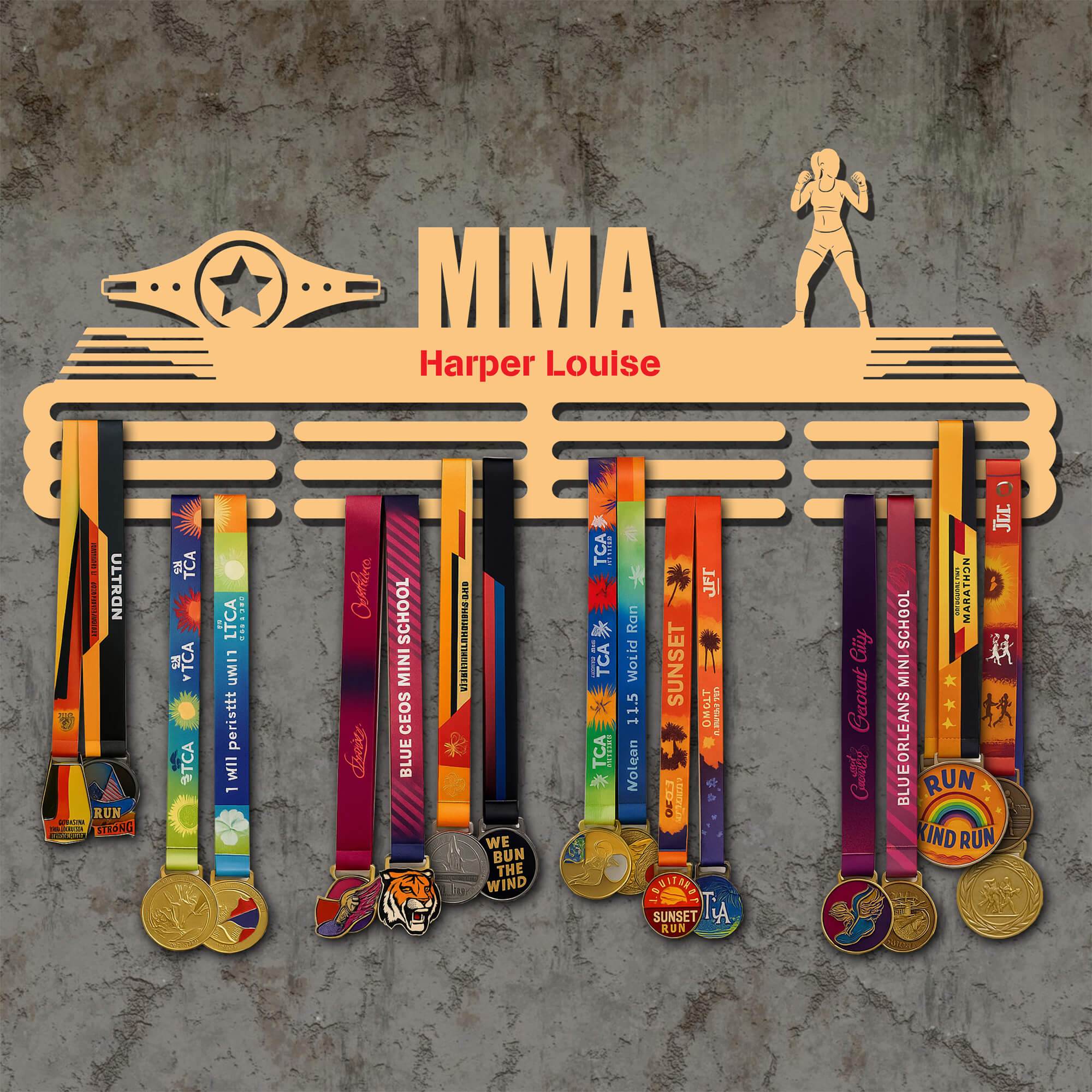 Metal MMA Medal Holder – Metal Hanger for MMA Awards – Stainless Steel Display Rack - Champion Hanger