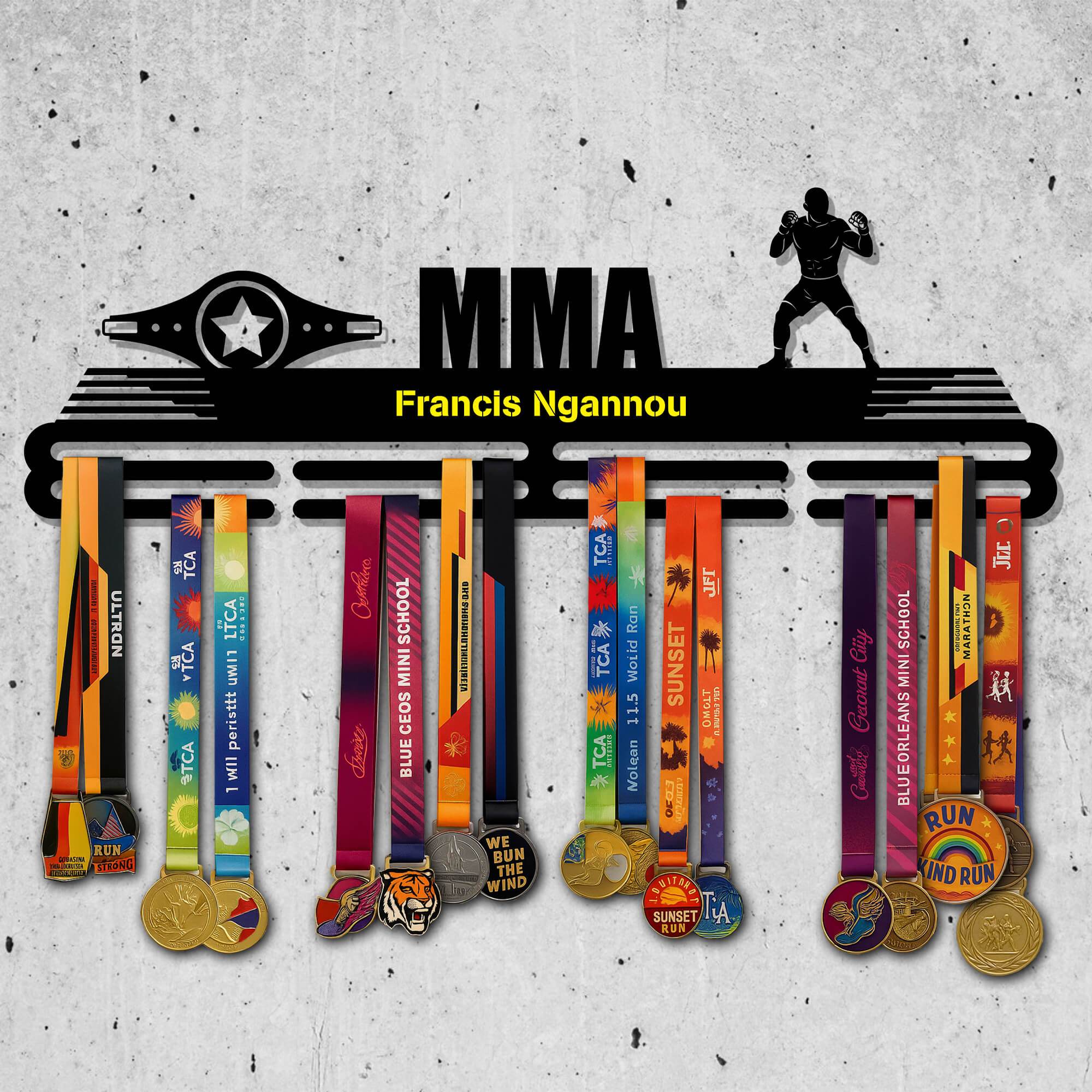 Metal MMA Medal Holder – Metal Hanger for MMA Awards – Stainless Steel Display Rack - Champion Hanger