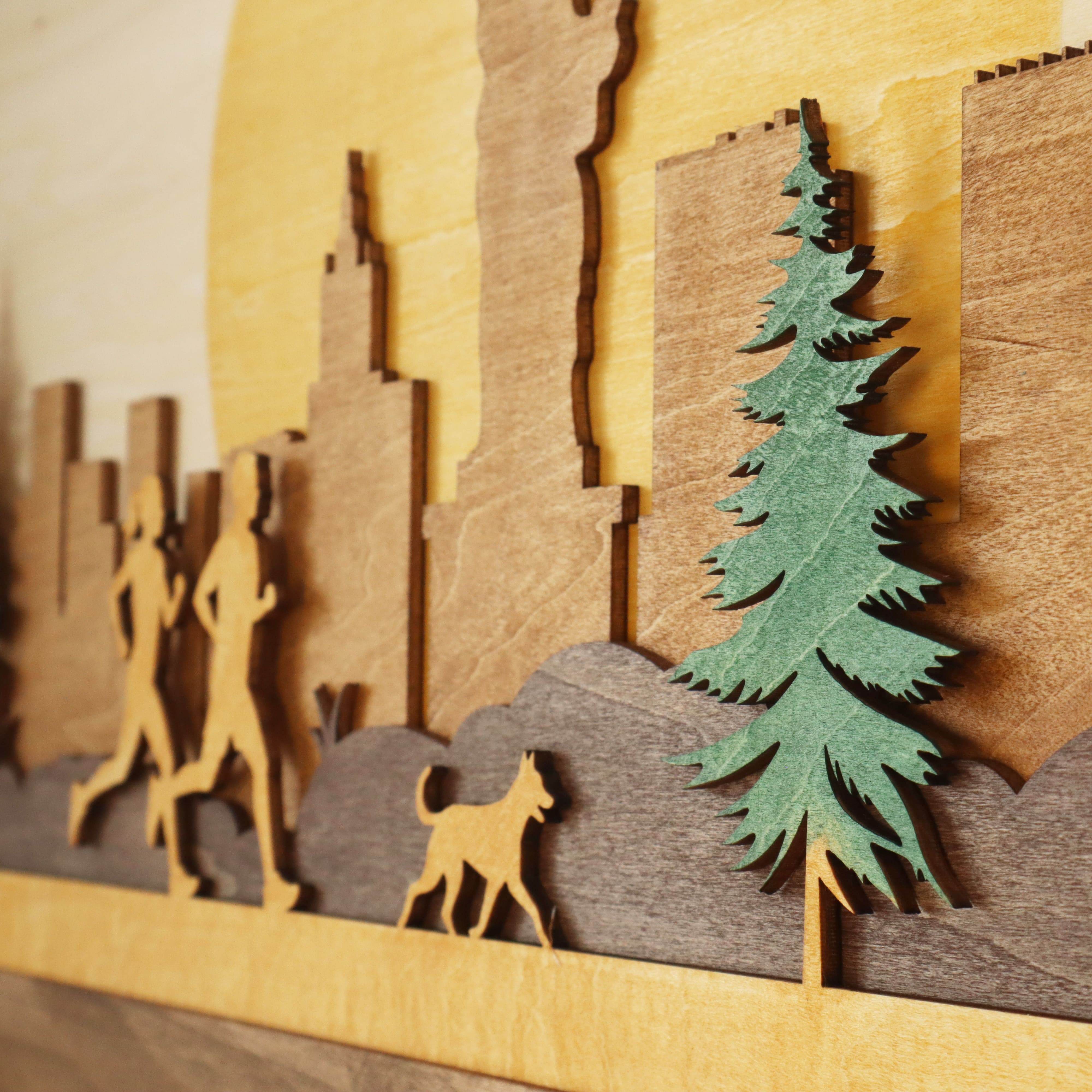 Wooden New York City Medal Display for Runner – Custom Wooden Hanger , ChampionHanger hiking gifts - Champion Hanger