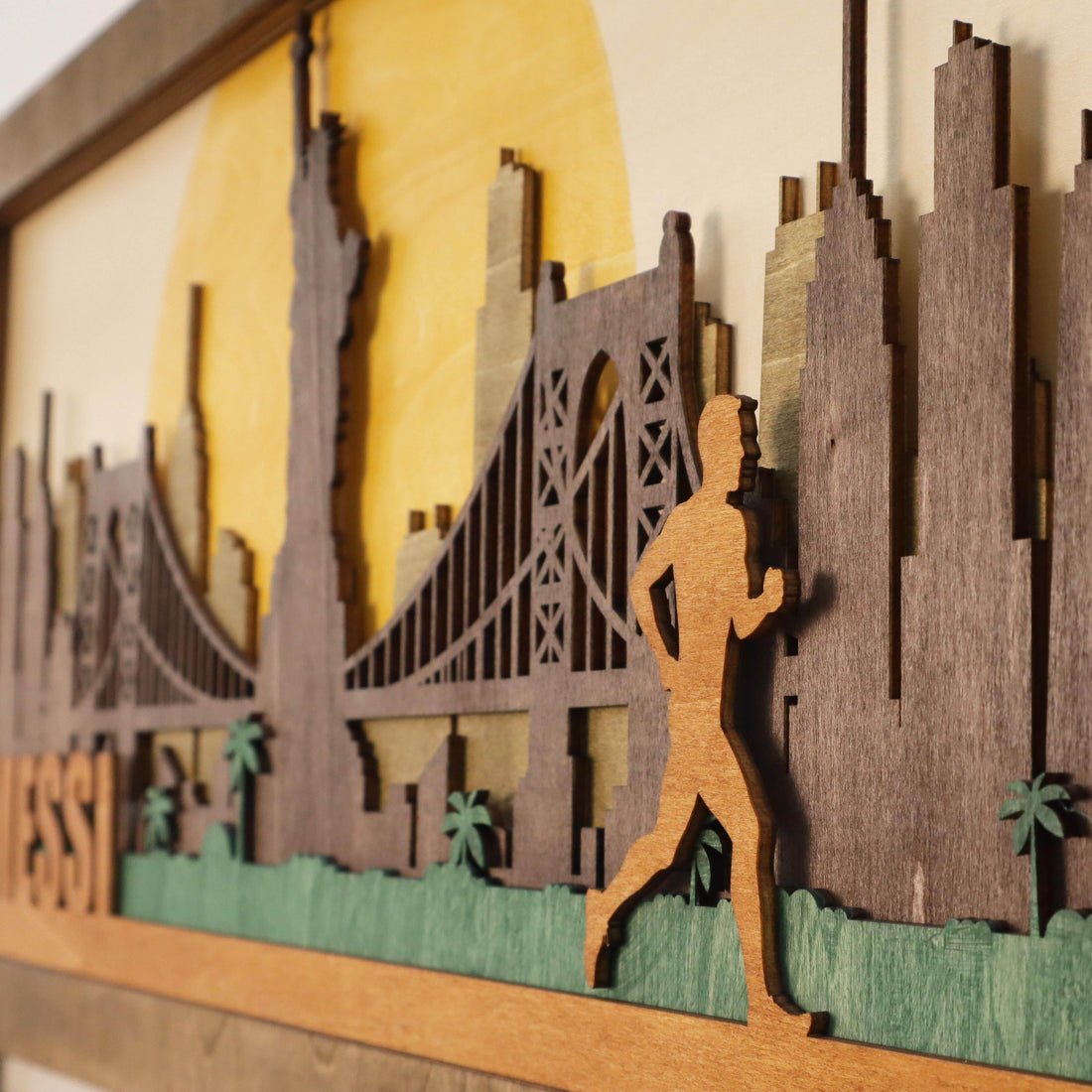 Personalized New York Skyline Medal Hanger, ChampionHanger running gifts - Champion Hanger