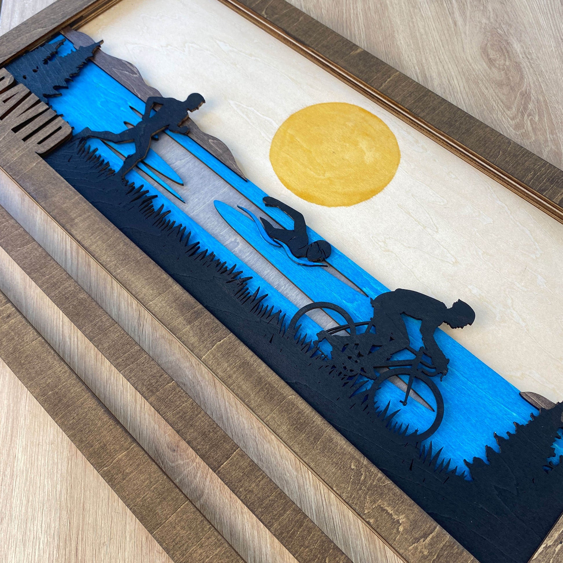 Personalized Triathlon Medal Holder, ChampionHanger Running Gifts - Champion Hanger