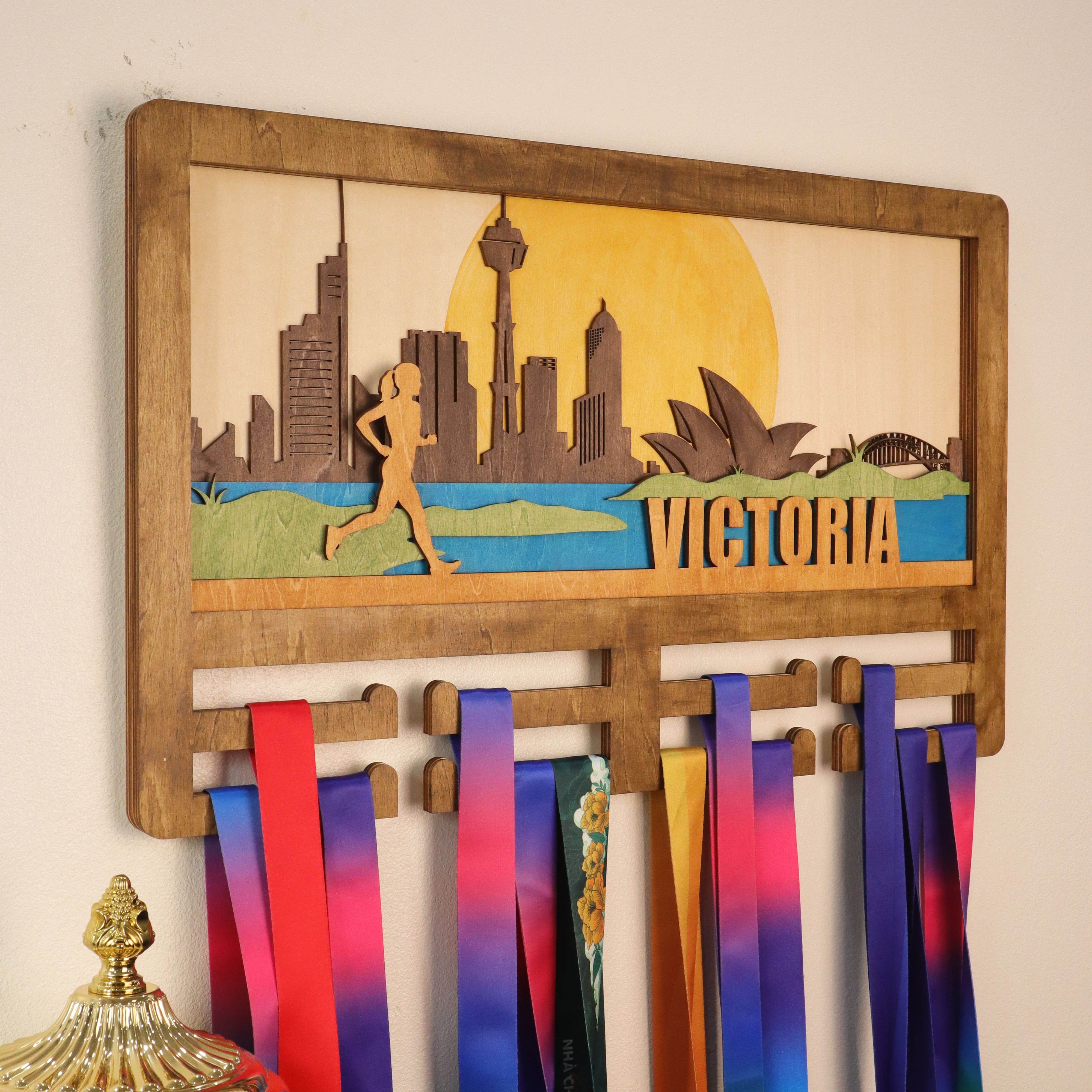 Sydney City Australia Running Medal Hanger, ChampionHanger running gifts - Champion Hanger