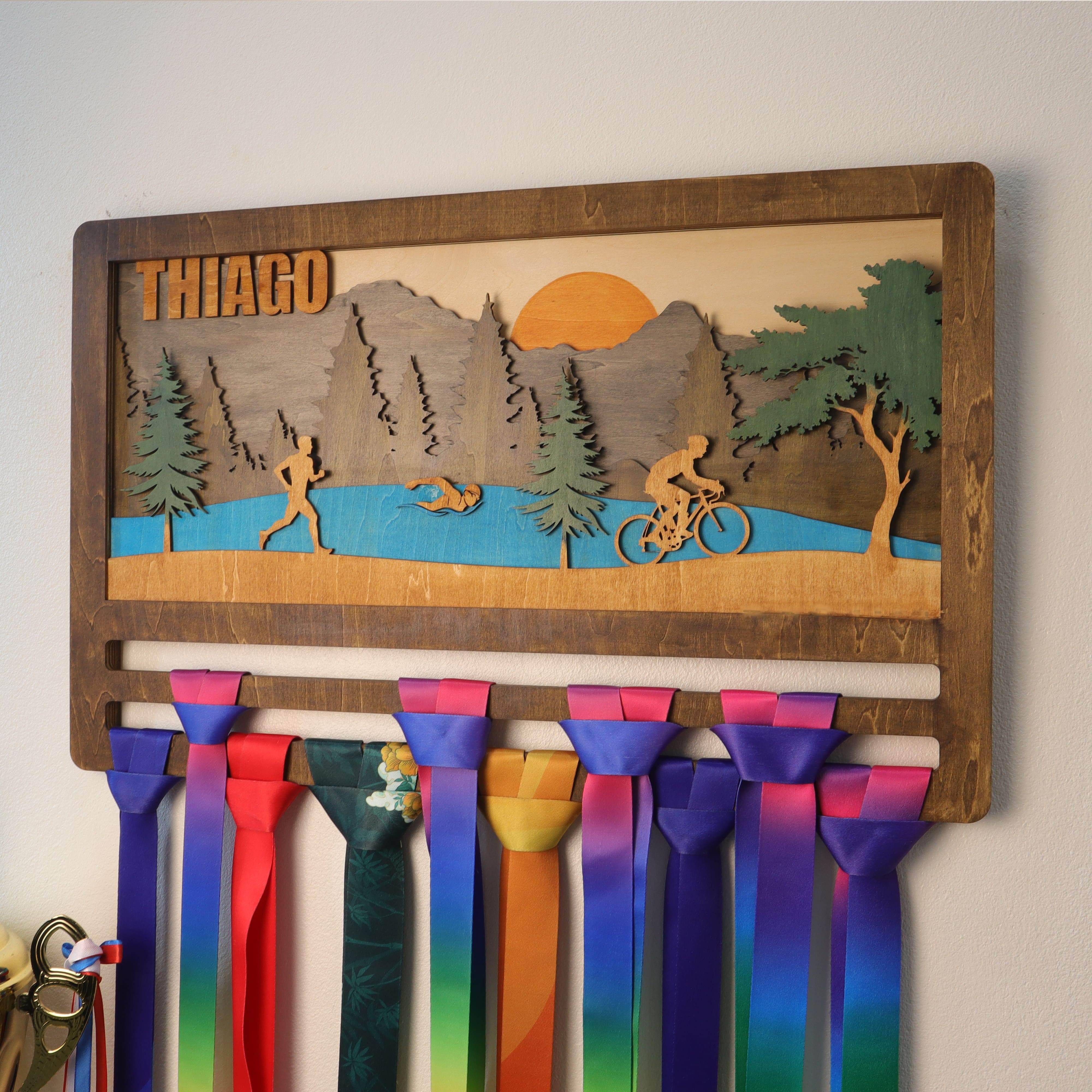 Triathlon Medal Display for Men Women, ChampionHanger running gifts - Champion Hanger