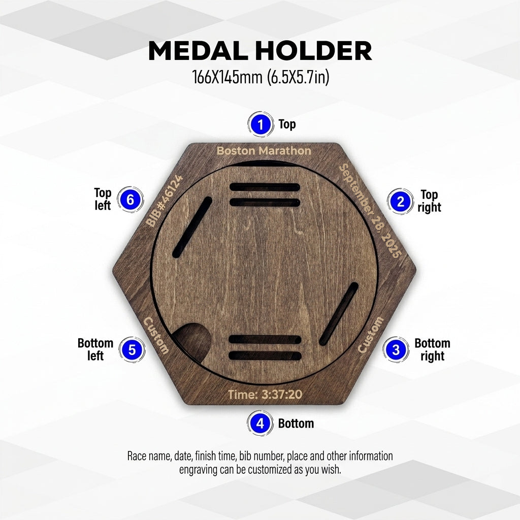 7 Abbott World Marathon Majors Medal Hanger
