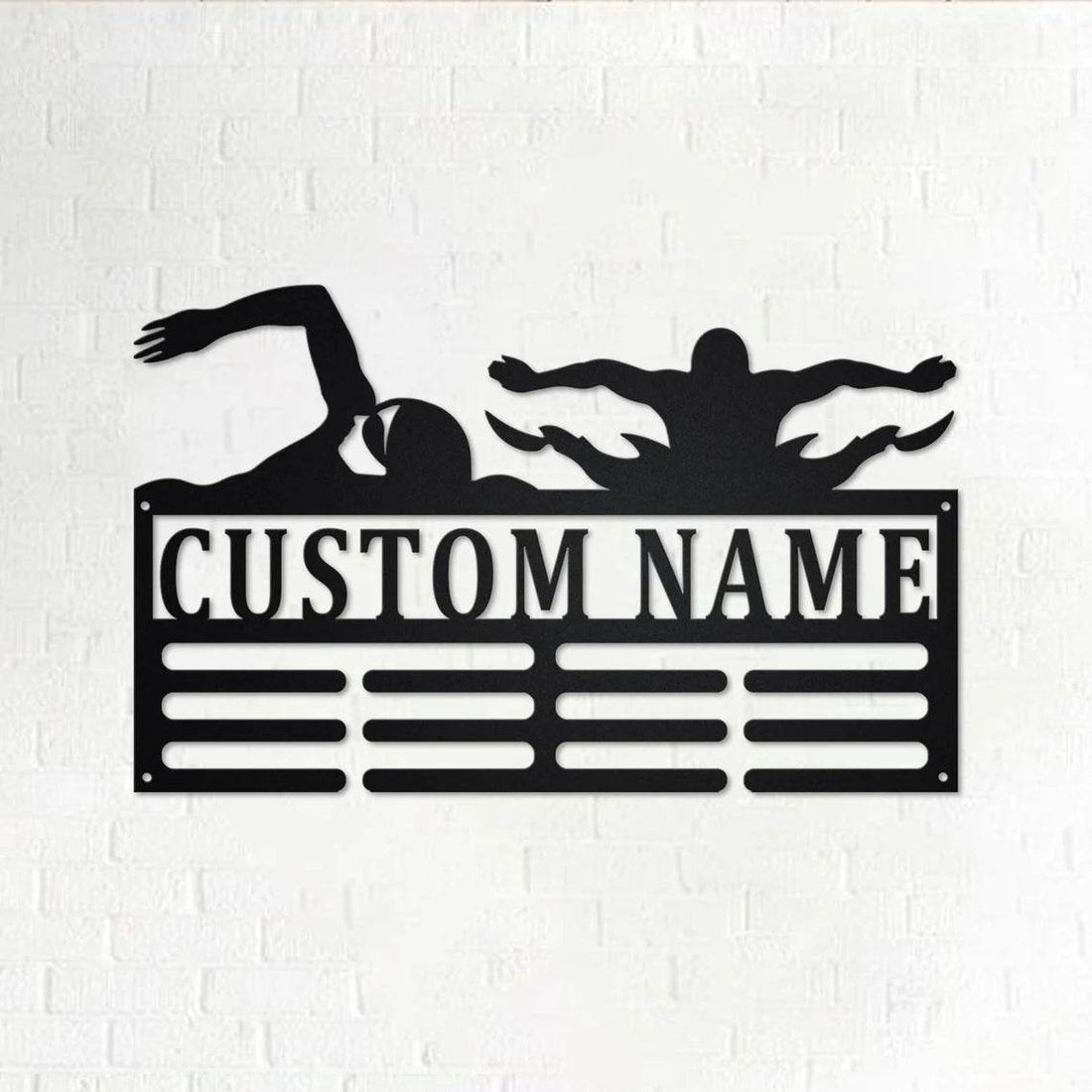 Swimming Medal Hanger, Custom Medal Holder, Custom Gift for Swimmer - Champion Hanger