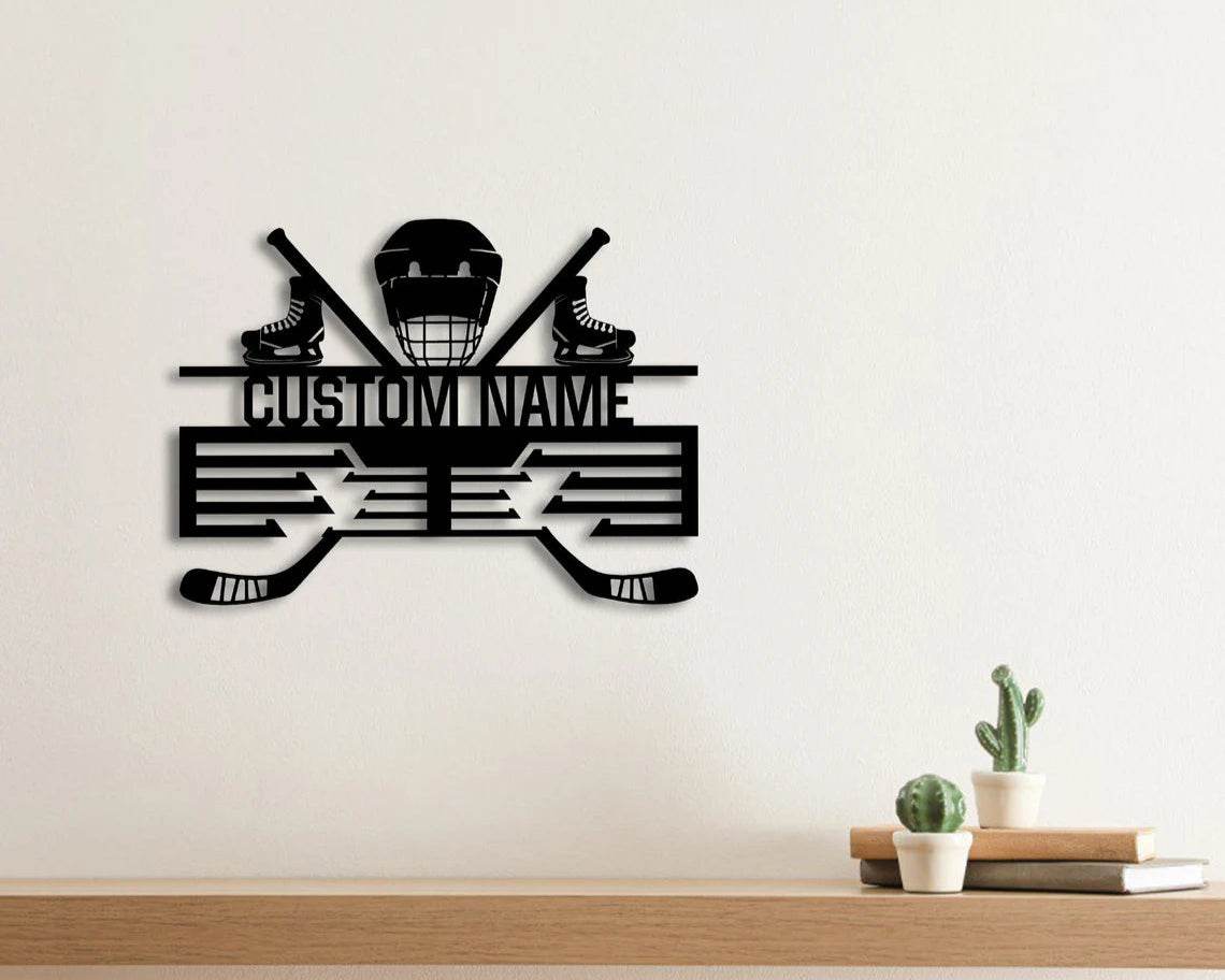 Hockey Medal Display Rack, Custom Metal Hanger, Sports Medal Display Awards Rack - Champion Hanger
