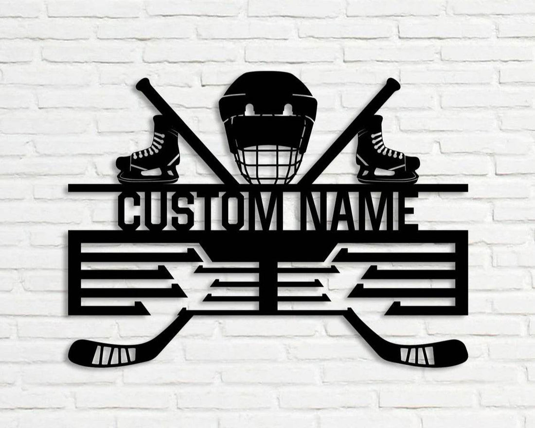 Hockey Medal Display Rack, Custom Metal Hanger, Sports Medal Display Awards Rack - Champion Hanger