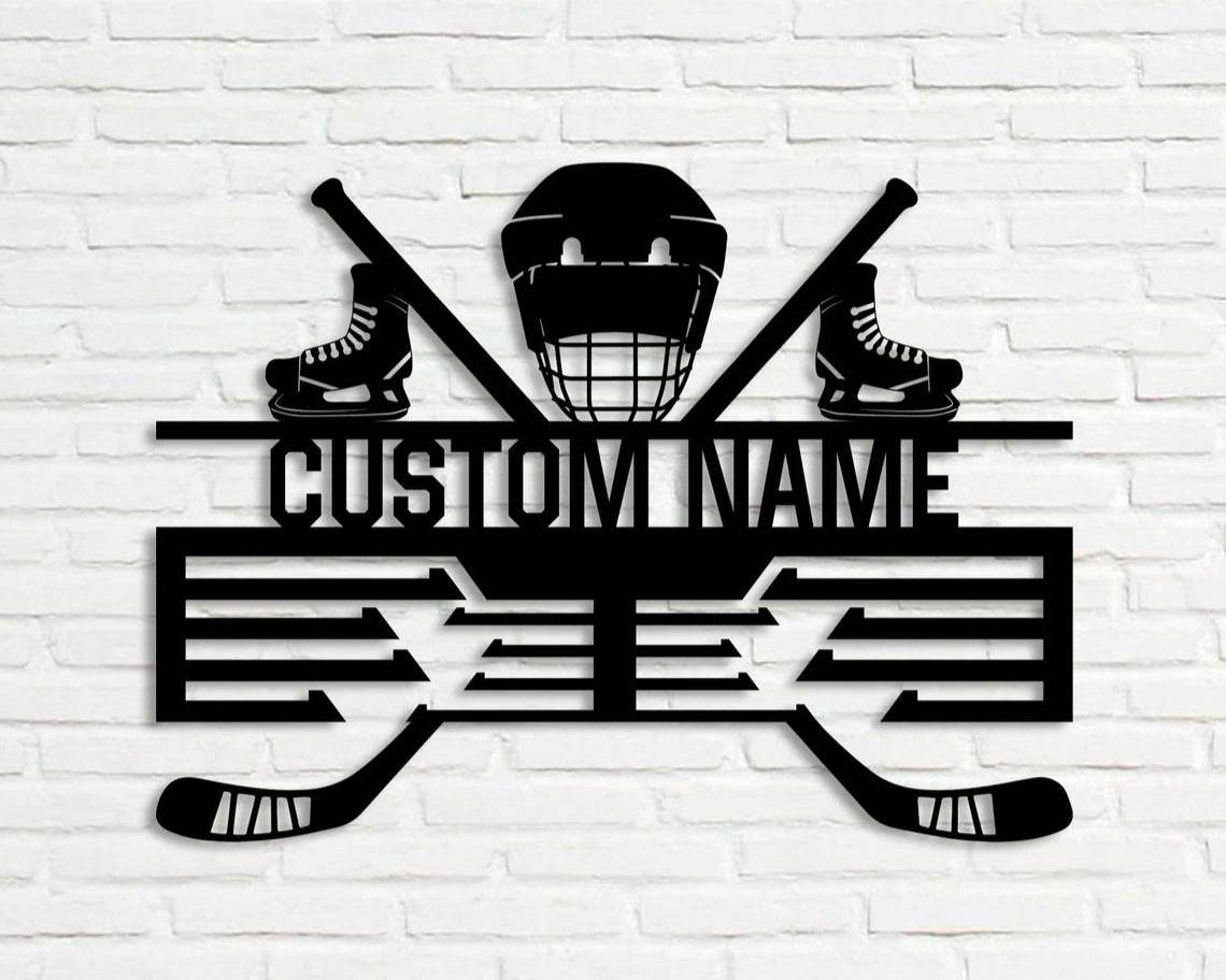 Hockey Medal Display Rack, Custom Metal Hanger, Sports Medal Display Awards Rack - Champion Hanger