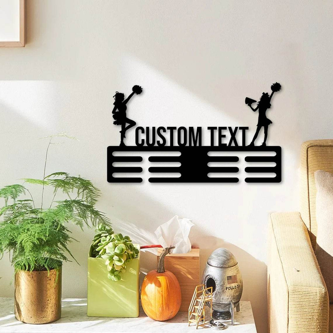 Custom Cheerleader Medal Hanger, Personalized Name Display for Cheer Awards, Gift for Girls - Champion Hanger