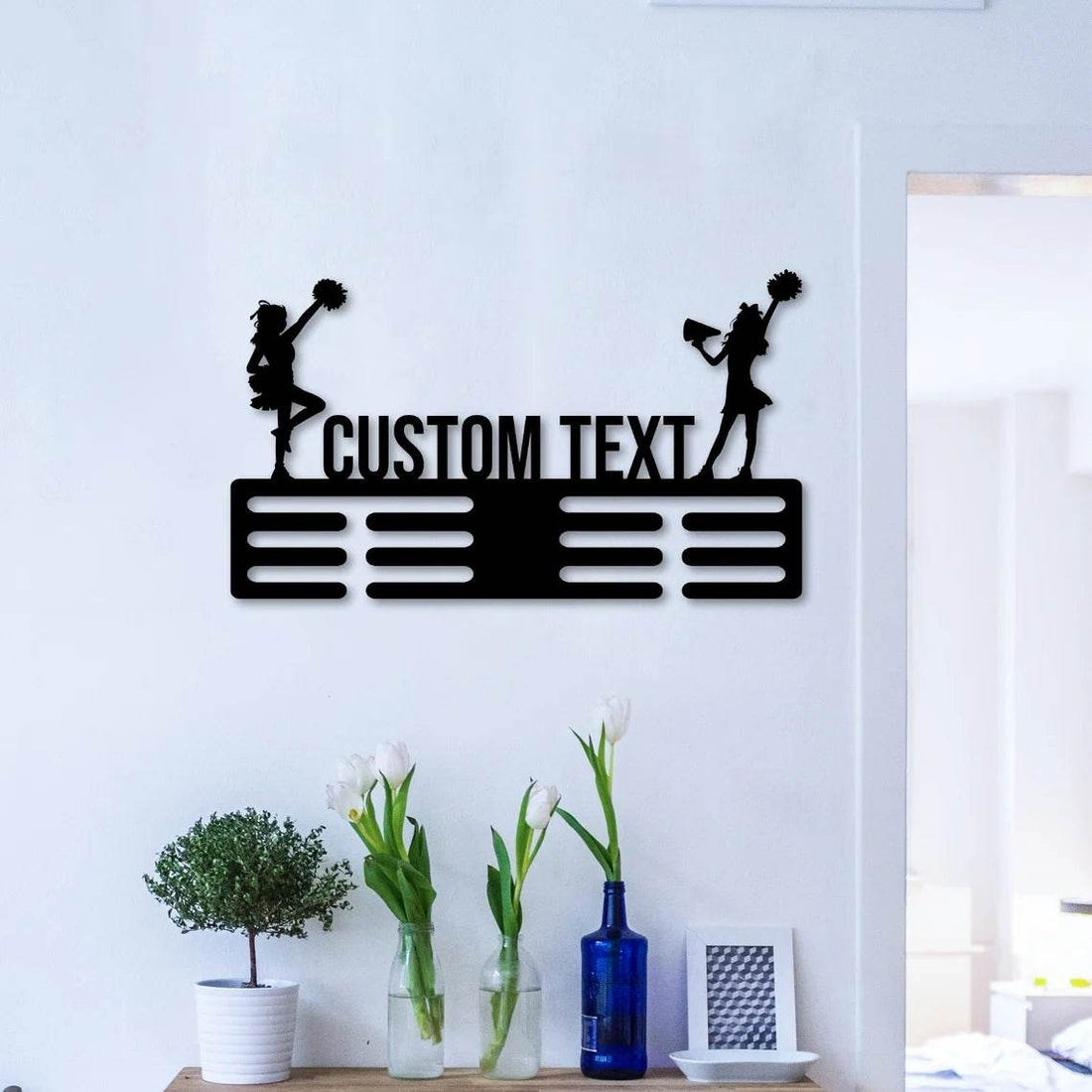 Custom Cheerleader Medal Hanger, Personalized Name Display for Cheer Awards, Gift for Girls - Champion Hanger