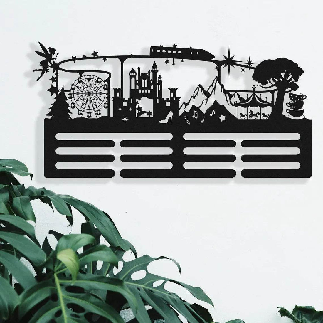 Magic World Medal Hanger, Wall Mounted Medal Display Rack with Rungs for Medals & Ribbons, Magic World Award Holder - Champion Hanger