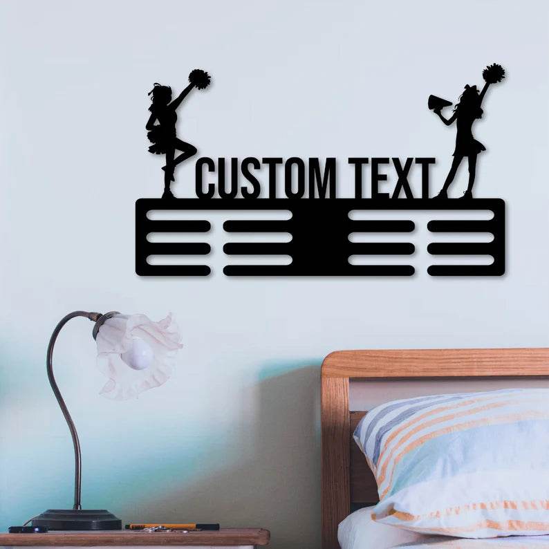 Custom Cheerleader Medal Hanger, Personalized Name Display for Cheer Awards, Gift for Girls - Champion Hanger