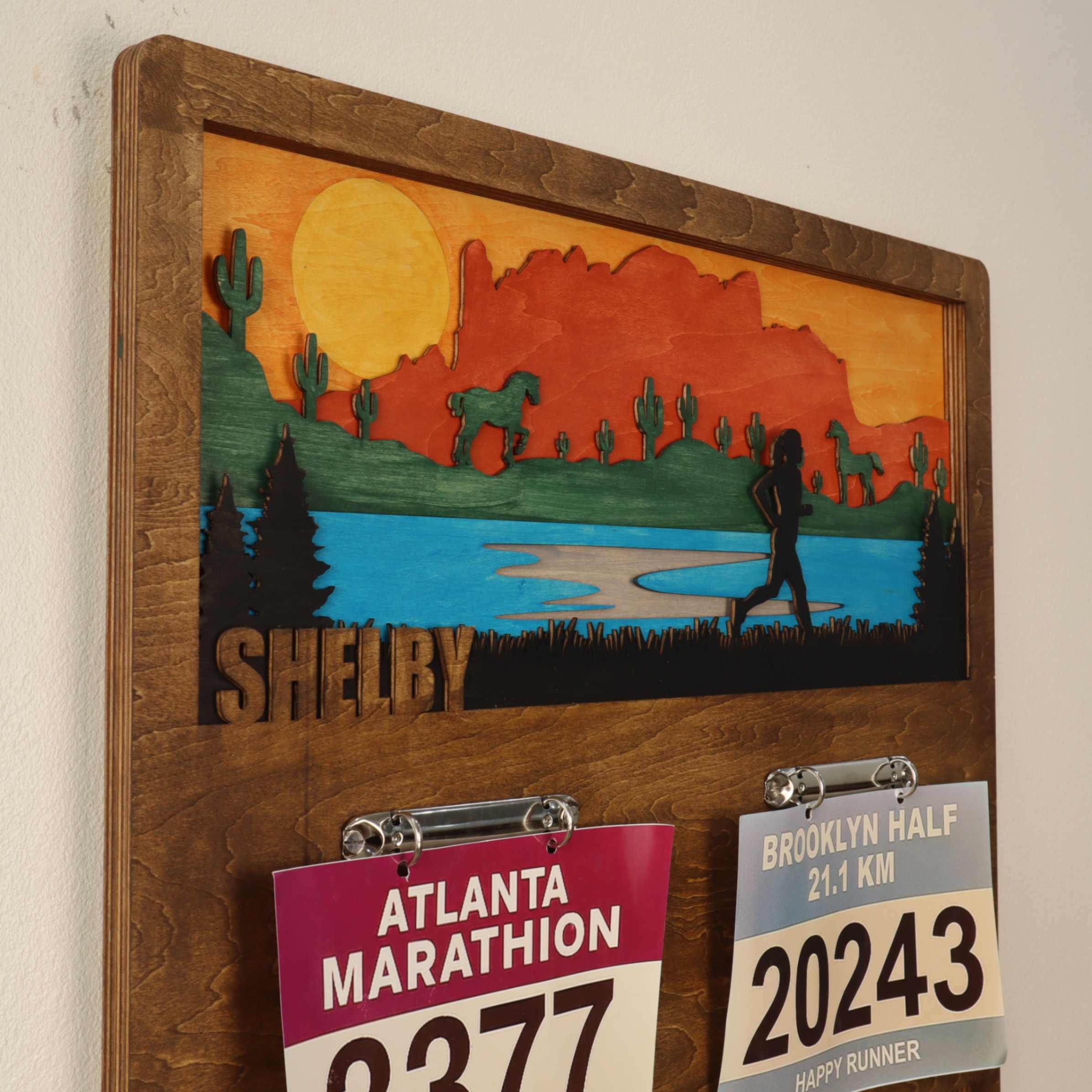 Personalized Wooden Medal Hanger for Running, Cycling & Hiking | ChampionHanger