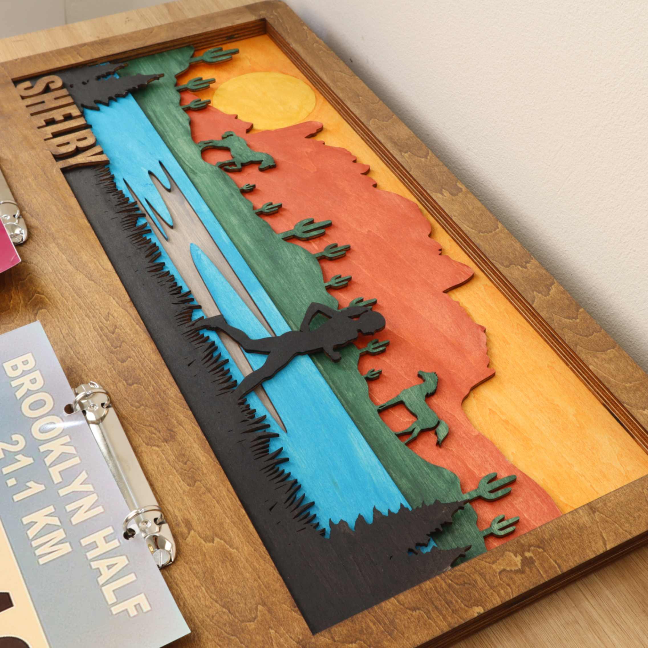 Personalized Wooden Medal Hanger for Running, Cycling & Hiking | ChampionHanger