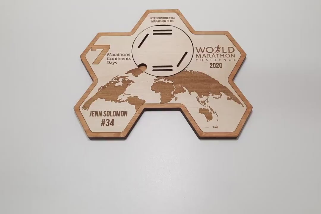 7 Abbott World Marathon Majors Medal Hanger