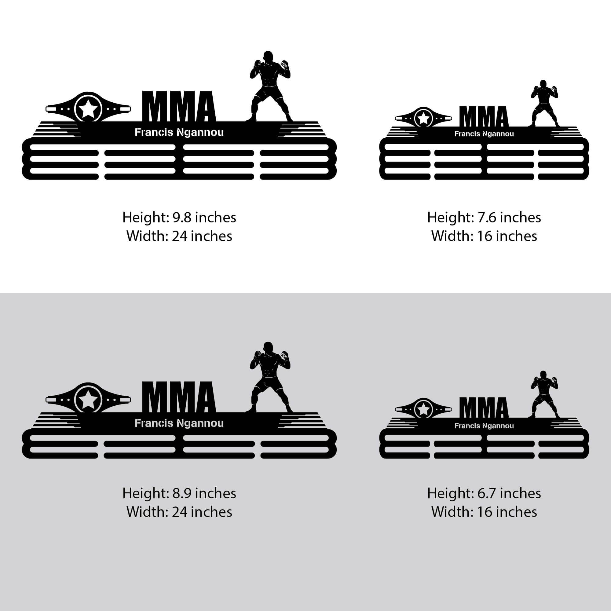 Metal MMA Medal Holder – Metal Hanger for MMA Awards – Stainless Steel Display Rack - Champion Hanger
