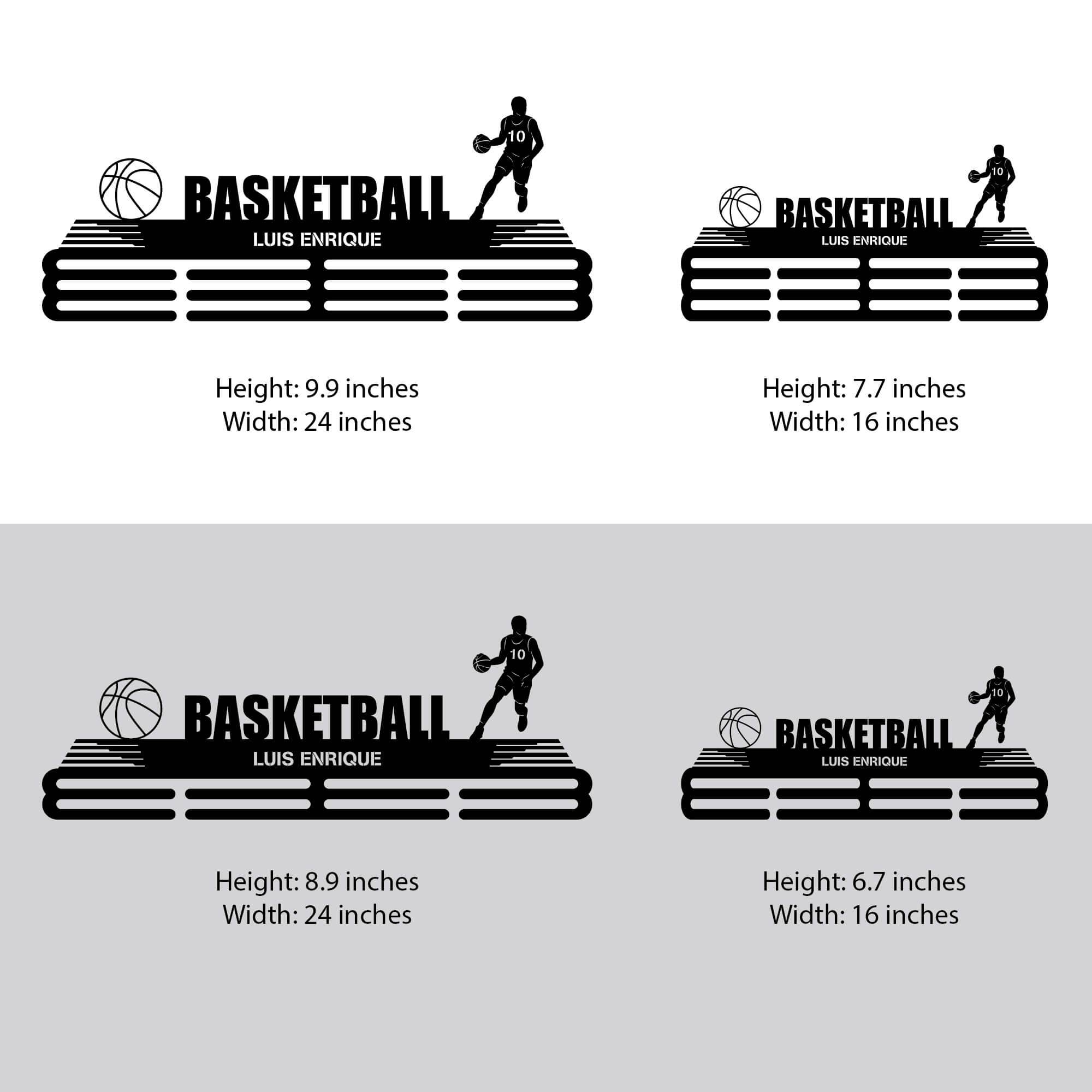 Metal Basketball Medal Holder – Metal Hanger for Basketball Awards – Stainless Steel Display Rack - Champion Hanger
