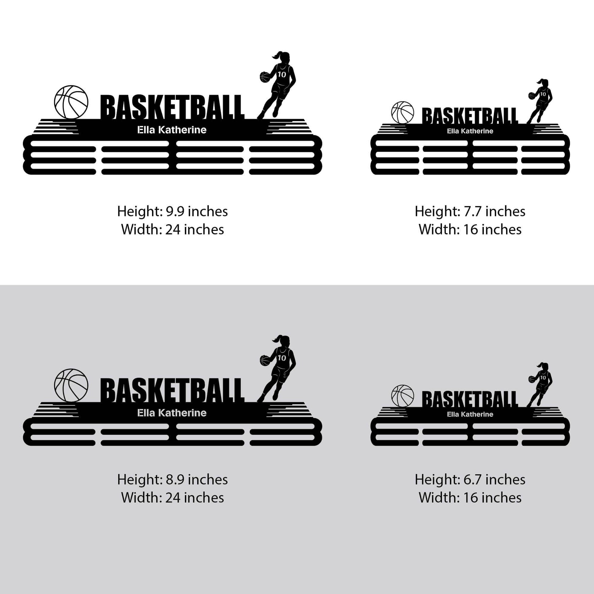 Metal Basketball Medal Holder – Metal Hanger for Basketball Awards – Stainless Steel Display Rack - Champion Hanger