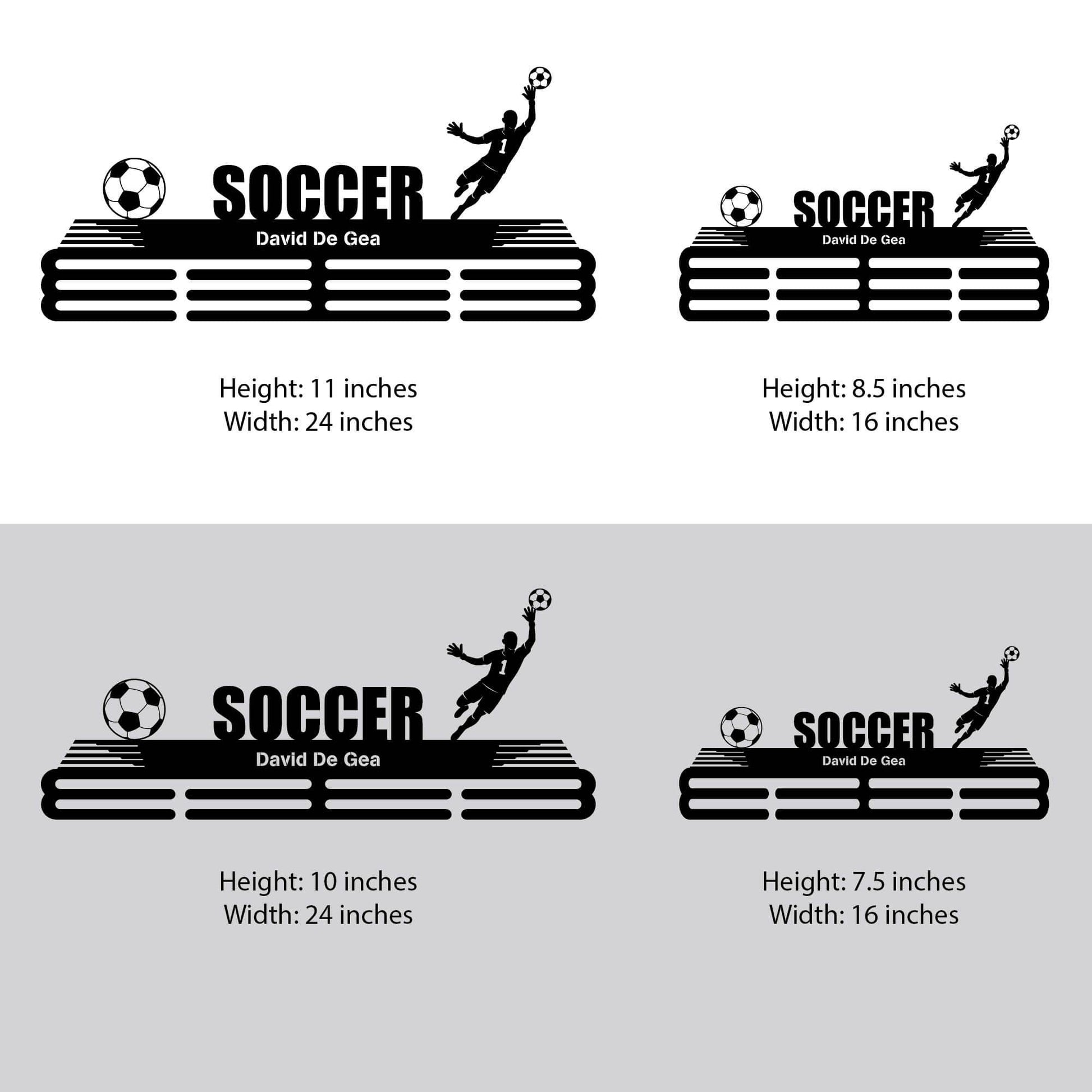 Goalkeeper Medal Hanger - Metal Hanger for Soccer Awards – Stainless Steel Display Rack - Champion Hanger