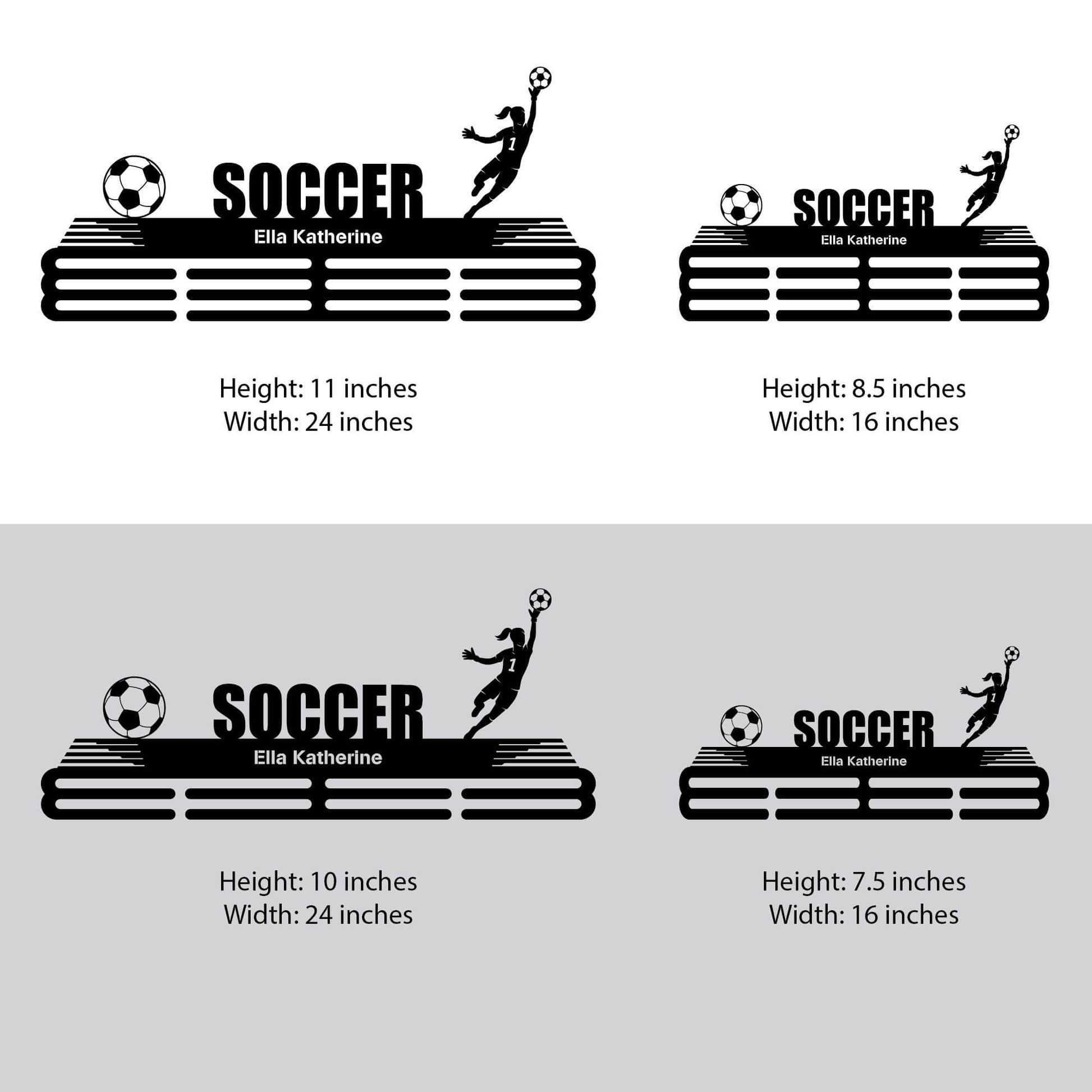 Goalkeeper Medal Hanger - Metal Hanger for Soccer Awards – Stainless Steel Display Rack - Champion Hanger