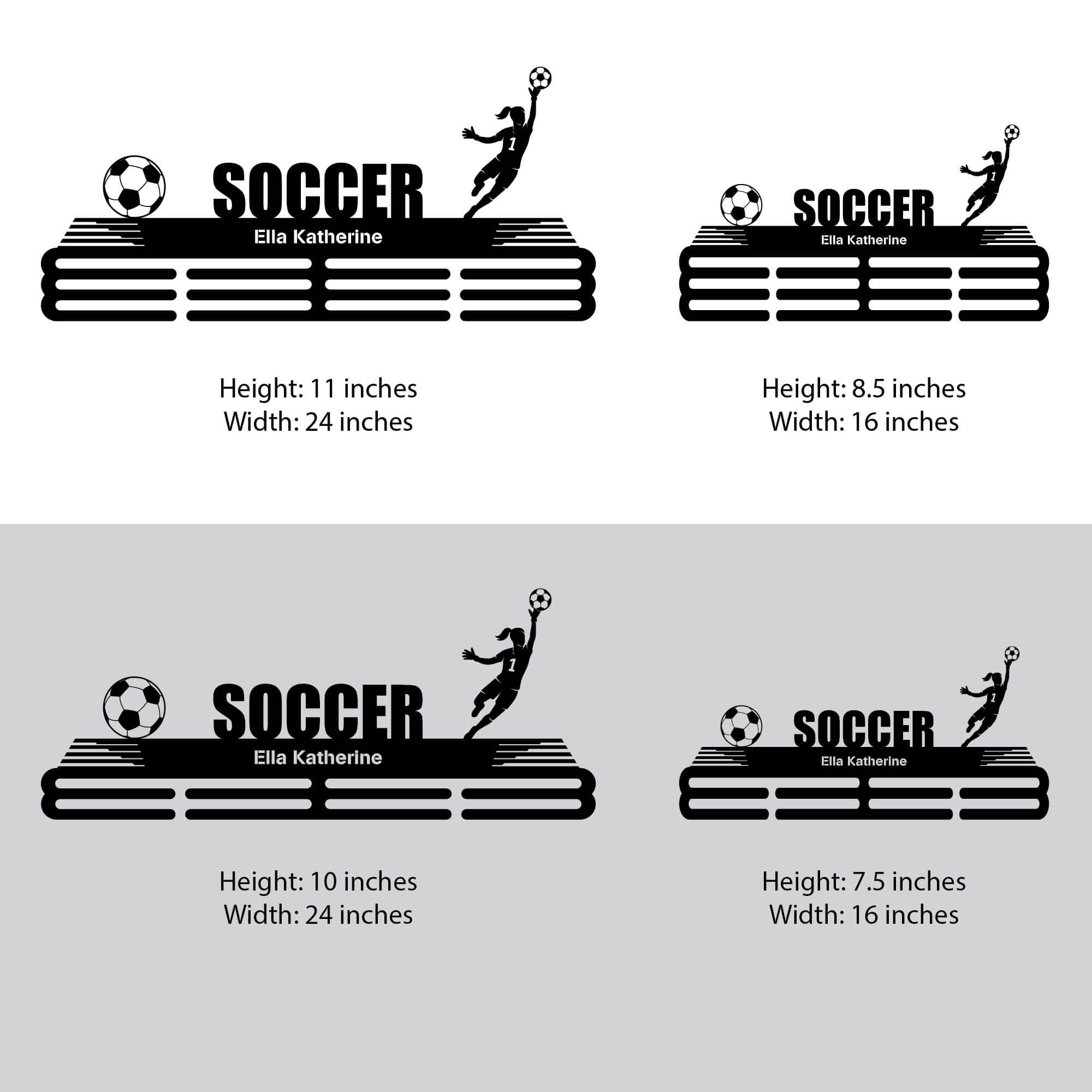 Goalkeeper Medal Hanger - Metal Hanger for Soccer Awards – Stainless Steel Display Rack - Champion Hanger